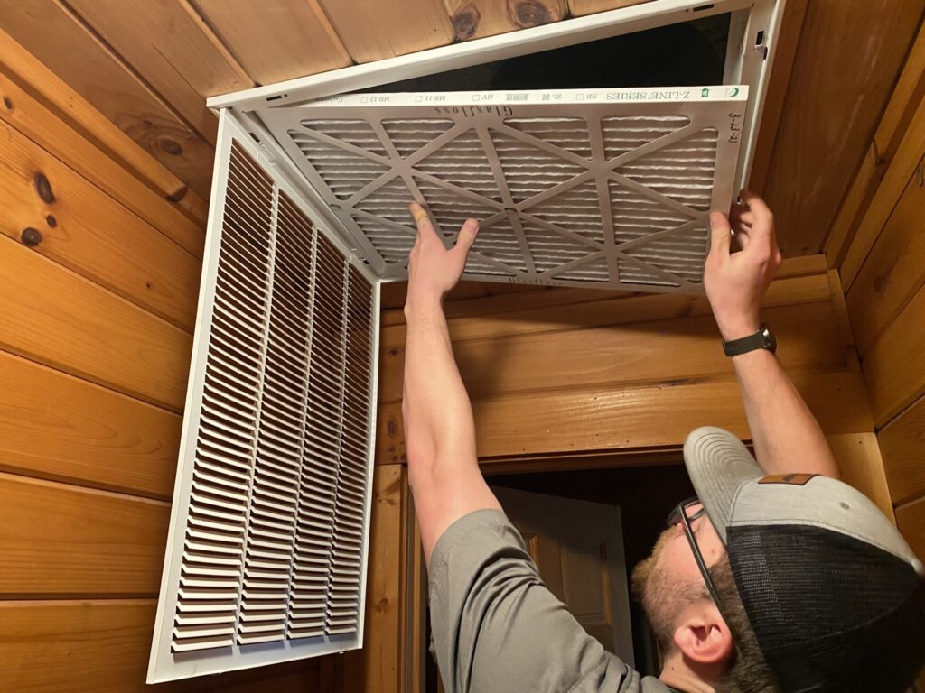 Spring AC Maintenance filter changing.